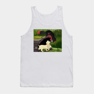 The fox and the hound but make it good omens Tank Top